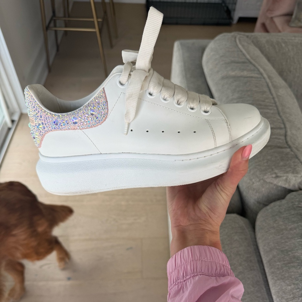 Alexander McQueen embellished lace-up sneakers size 37 Women's original $990